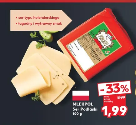 Ser Podlaski Mlekpol promocja w Kaufland