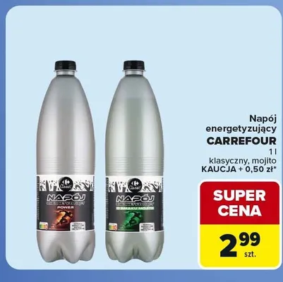 Napój energetyzujący Carrefour Classic mojito promocja w Carrefour Market