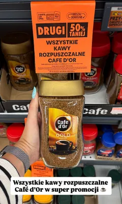 Kawa rozpuszczalna Cafe d'Or Gold promocja w Biedronka