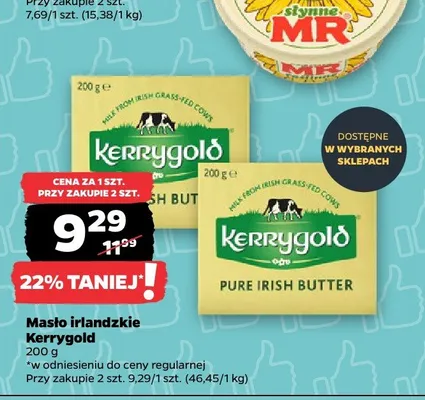 Masło irlandzkie Kerrygold promocja w Netto