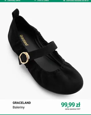 Baleriny Graceland promocja w Deichmann