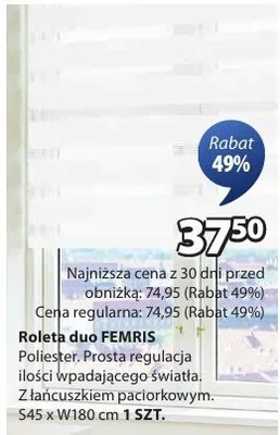 Roleta duo Ferris promocja w Jysk
