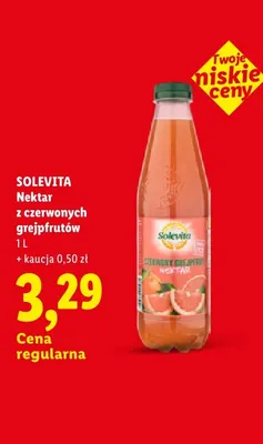 Nektar z czerwonych grejpfrutów Solevita promocja w Lidl