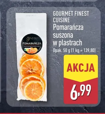 Pomarańcza suszona w plastrach Gourmet Finest Cuisine promocja w Aldi