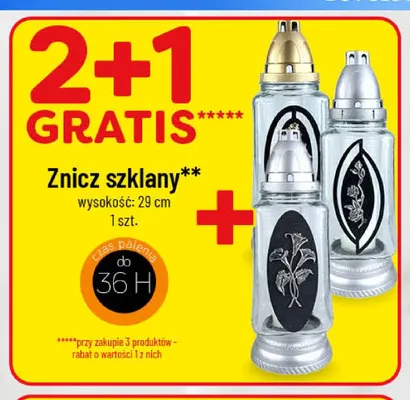 Znicz szklany promocja w POLOmarket
