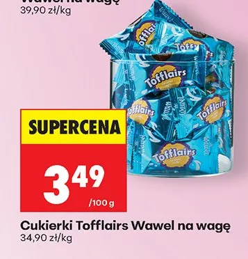 Cukierki Tofflairs Wawel na wagę promocja w Biedronka