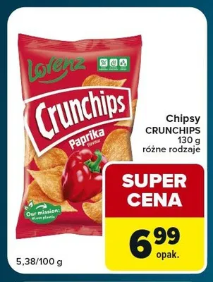 Chipsy Crunchips Papryka promocja w Globi
