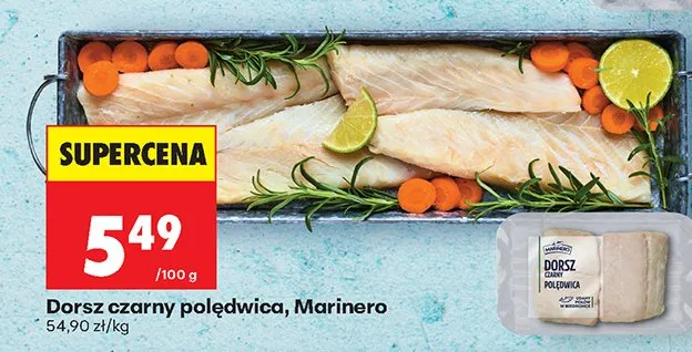 Dorsz czarny polędwica promocja w Biedronka