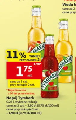 Napój Tymbark Jabłko Mięta promocja w Auchan