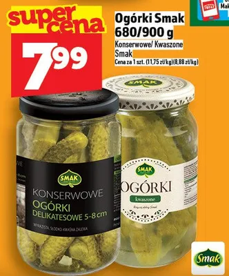 Ogórki smak promocja w TOPAZ