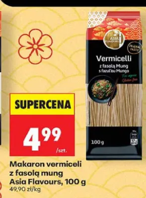 Makaron vermiceli z fasolą mung Asia Flavours promocja w Biedronka