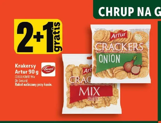 Krakersy Artur Onion promocja w TOPAZ