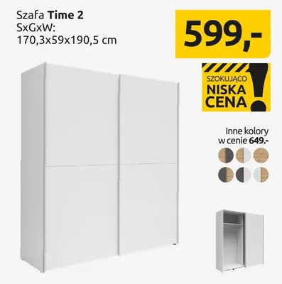 Szafa Time 2 promocja w Black Red White