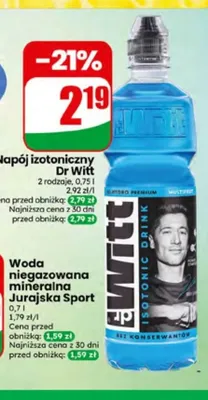 Napój izotoniczny Dr Witt Multifruit promocja w Dino