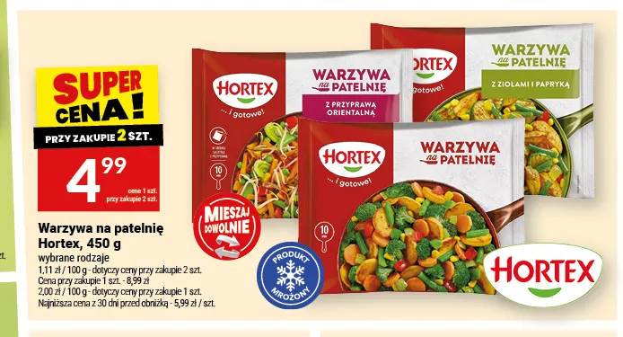 Warzywa na patelnię Hortex z przyprawą orientalną promocja w Twój Market