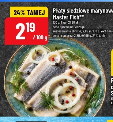 Płaty śledziowe marynowane Master Fish promocja w POLOmarket