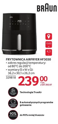 Frytownica beztłuszczowa Braun AirFryer HF3030 promocja w Selgros