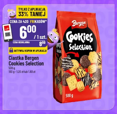 Ciastka Bergen Cookies Selection promocja w POLOmarket