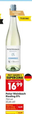 Wino Riesling 0% promocja w Biedronka