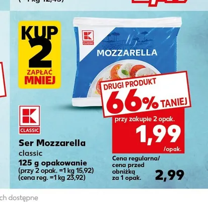 Ser Mozzarella classic K-Classic promocja w Kaufland