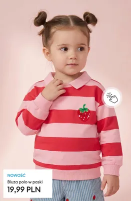 Bluza polo w paski promocja w Sinsay