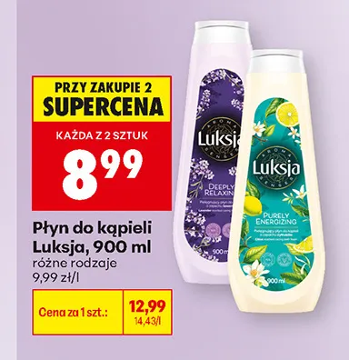 Płyn do kąpieli Luksja promocja w Biedronka