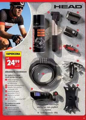 Akcesoria rowerowe promocja w Biedronka
