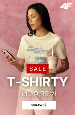 T-shirt damski 4F promocja w 4F