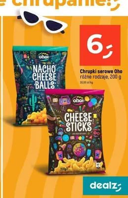 Chrupki serowe Oho promocja w Dealz