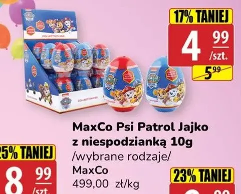 Jajko z niespodzianką MaxCo Psi Patrol promocja w API Market