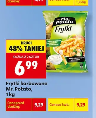 Frytki karbowane Mr. Potato promocja w Biedronka