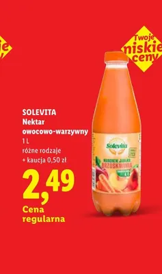 Nektar owocowo-warzywny Solevita promocja w Lidl