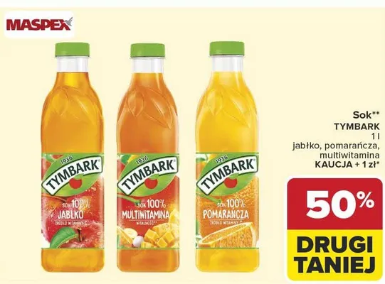 Sok jabłkowy Tymbark promocja w Carrefour