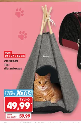 Tipi dla zwierząt Zoofari promocja w Kaufland