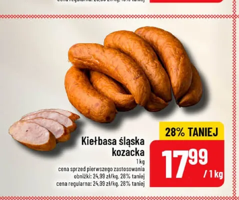 Kiełbasa śląska kozacka PEKPOL promocja w POLOmarket