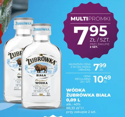 Wódka Żubrówka Biała promocja w Duży Ben