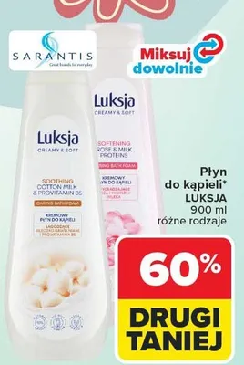 Płyn do kąpieli różne rodzaje promocja w Carrefour
