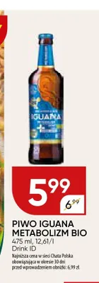 Piwo Iguana Metabolizm Bio 475ml promocja w Chata Polska