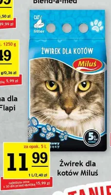Żwirek dla kotów Miluś promocja w Gram Market