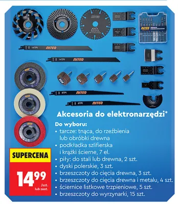 Tarcza tnąca Niteo promocja w Biedronka