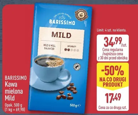 Kawa mielona Mild promocja w Aldi