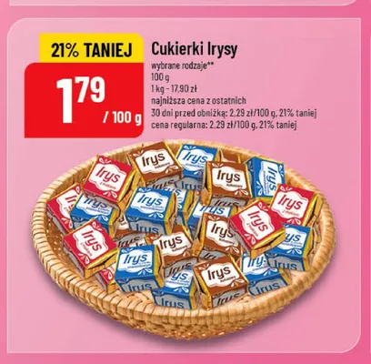 Cukierki Irysy promocja w POLOmarket