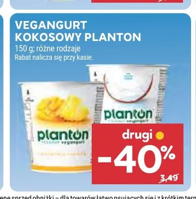 Vegangurt kokosowy Planton promocja w Stokrotka