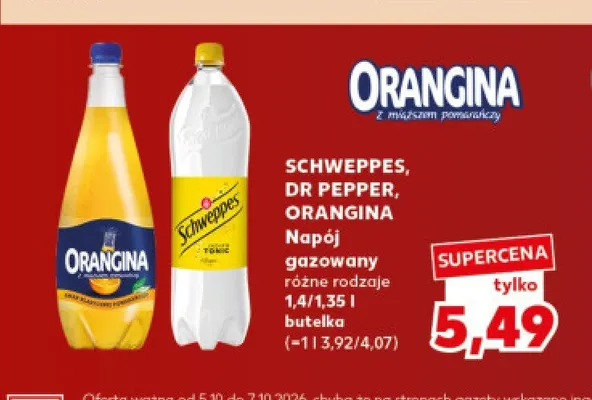 Napój gazowany Schweppes promocja w Kaufland