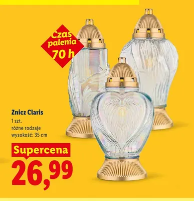 Znicz Claris 35 cm promocja w Lidl