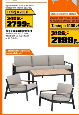 Komplet mebli Branford promocja w OBI