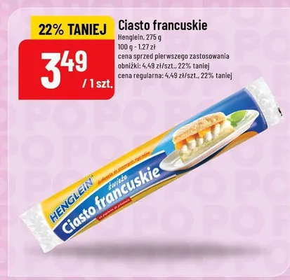 Ciasto francuskie promocja w POLOmarket