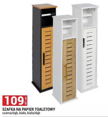 Szafka na papier toaletowy biała promocja w Merkury Market