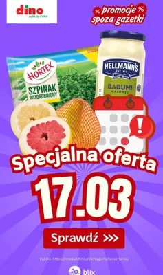Specjalna oferta na 17.03.2026 - promocje spoza gazetki, strona 0 promocja w Dino
