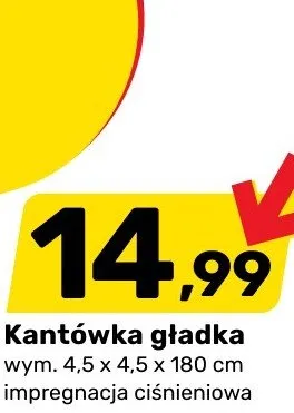 Kantówka gładka promocja w Bricomarche